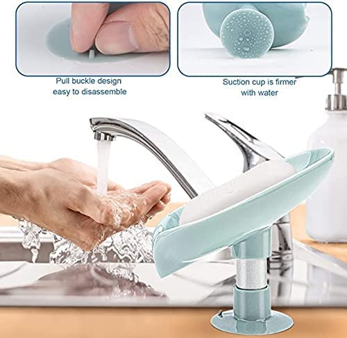 Leaf-Shape Self Draining Soap Dish Holder (Buy 1 Get 1 Free)