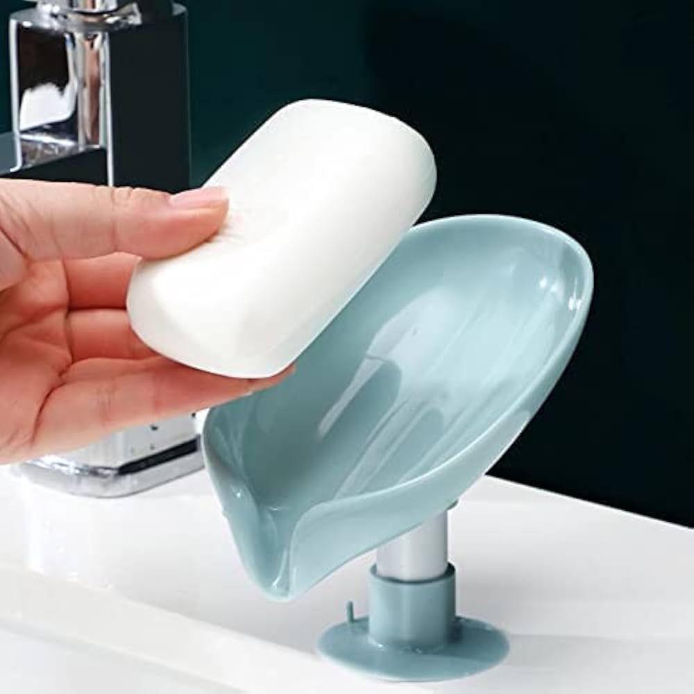 Leaf-Shape Self Draining Soap Dish Holder (Buy 1 Get 1 Free)