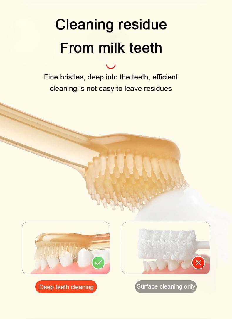 3 In1 Baby Silicone Toothbrush Set