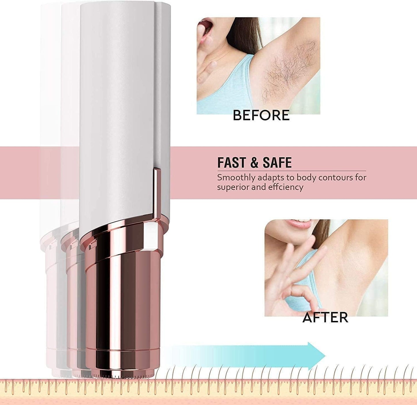 Facial epilator hair removal machine for women