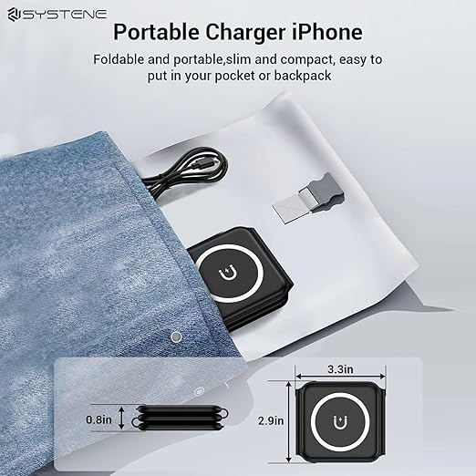 3 in 1 Magnetic Foldable Mag-Safe Wireless Charger