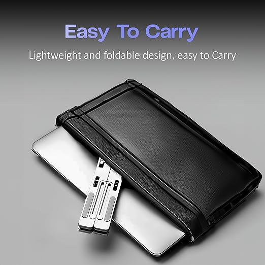 6 Angles Adjustable Aluminum Ergonomic Foldable Portable Tabletop Laptop/Desktop Riser Stand Holder