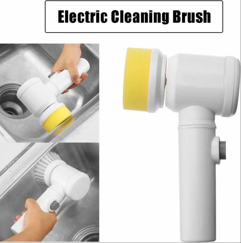 5in1 Home Kitchen Electric Cleaning Brush, Electric Spin Scrubber