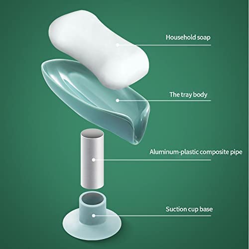 Leaf-Shape Self Draining Soap Dish Holder (Buy 1 Get 1 Free)