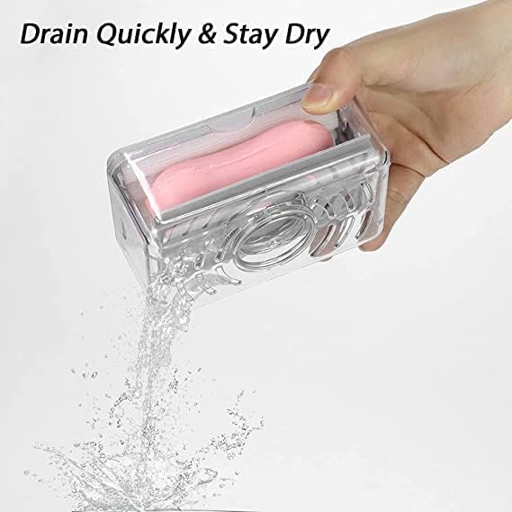 Plastic 2-in-1 Portable Laundry Rolling Soap Box
