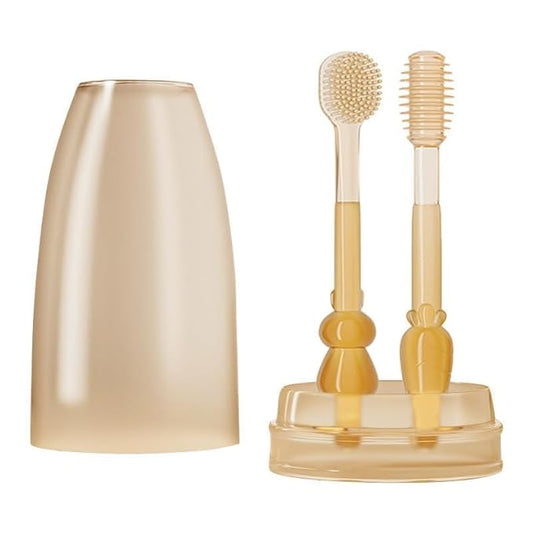 3 In1 Baby Silicone Toothbrush Set