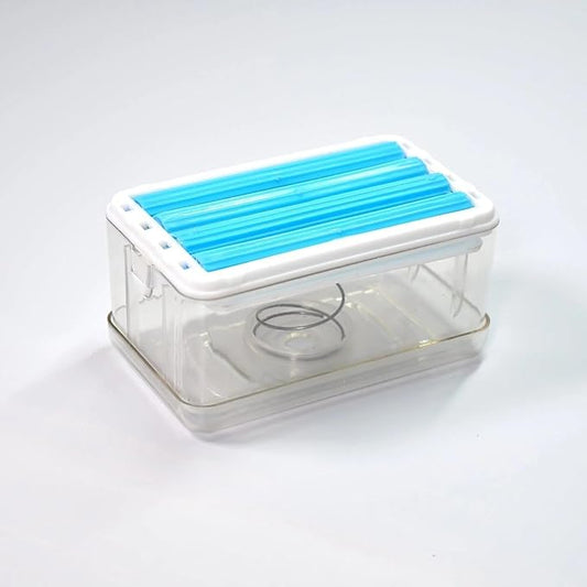 Plastic 2-in-1 Portable Laundry Rolling Soap Box
