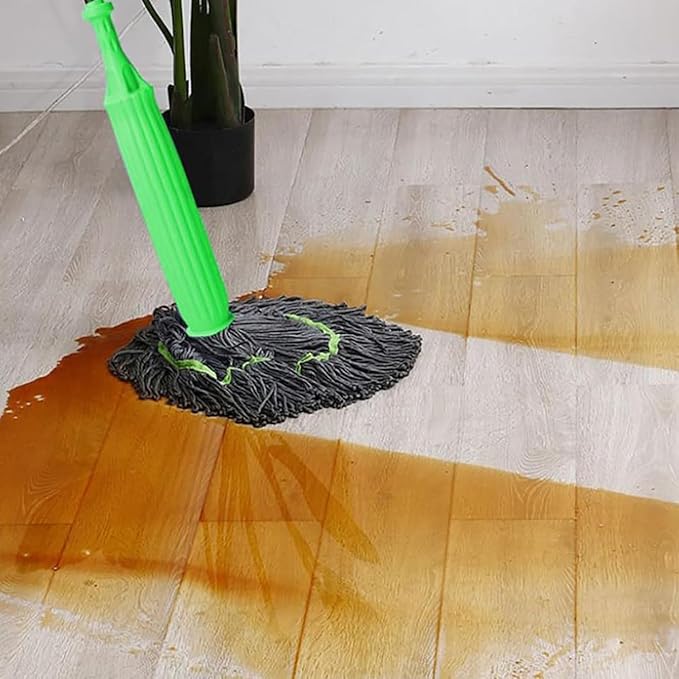 2-in-1 Self-Wringing Microfiber Mop – Smart, Hands-Free Cleaning