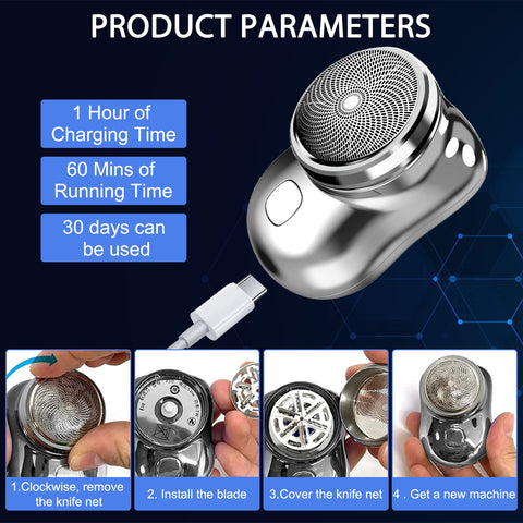 Mini Electric Shaver – Sleek, Portable, Powerful