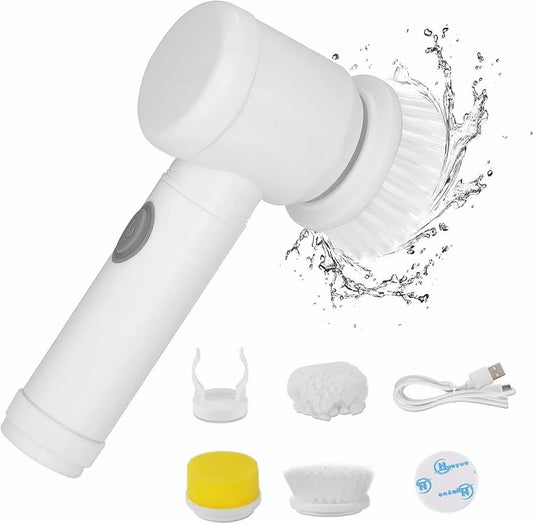 5in1 Home Kitchen Electric Cleaning Brush, Electric Spin Scrubber